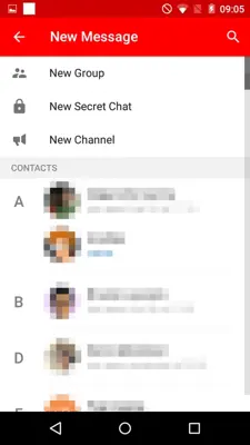 Redssenger android App screenshot 5